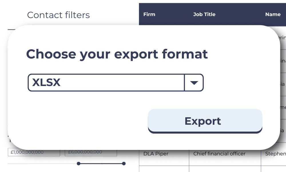 Law firm data export